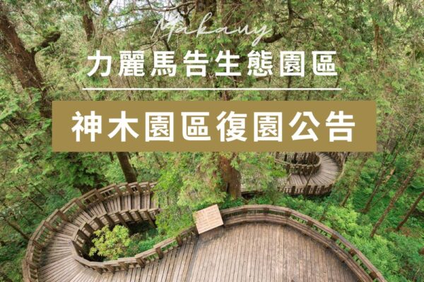 棲蘭神木園 3/14 重新開放，遊園服務與票價調整