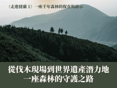 《走進棲蘭1》從伐木現場到世界遺產潛力地：一座森林的守護之路