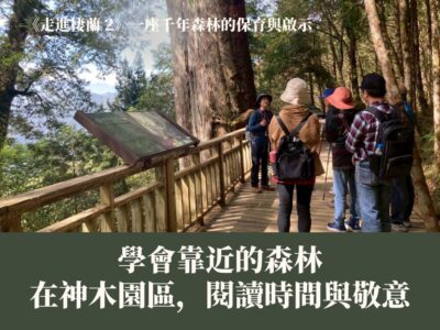 《走進棲蘭2》學會靠近的森林：在神木園區，閱讀時間與敬意